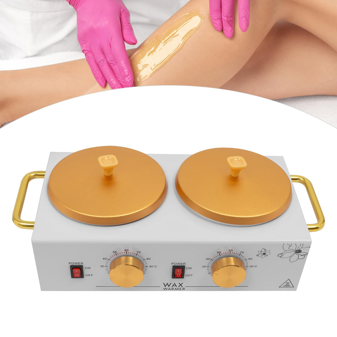Wax Maschine Tragbar Warmwachsgerät 200W elektrischer Wachswärmer Gerät Wachsschmelzer Doppel Wachsg