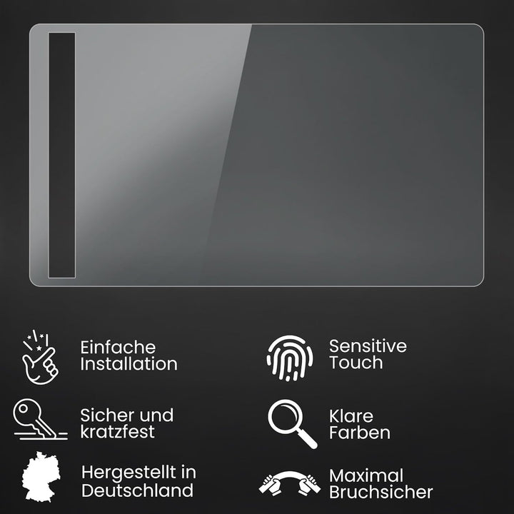 Bruni Schutzfolie kompatibel mit Huion HS611 Folie, glasklare Displayschutzfolie (2X)