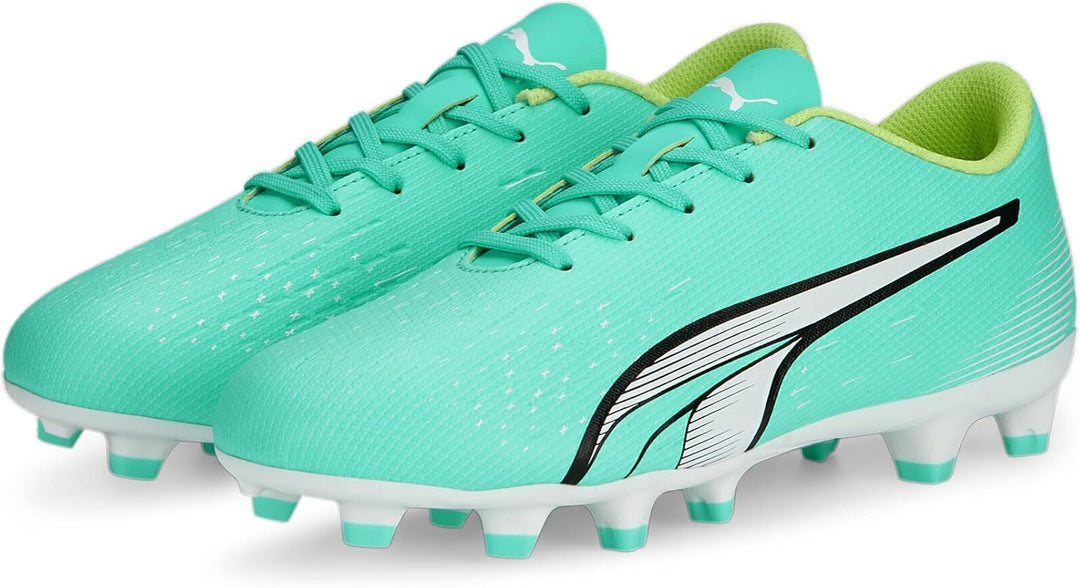 PUMA Unisex Kinder Ultra Pro Fg/Ag Jr Fussballschuh 29 EU Electric Peppermint Puma White Fast Yellow