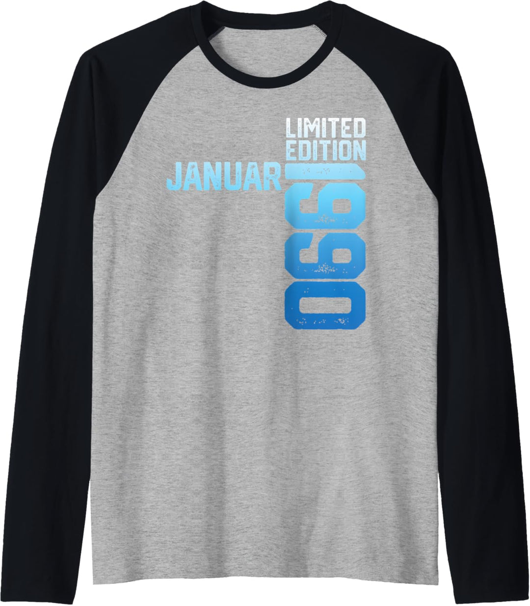 33th Birthday Man 33 Years January Limited Edition 1990 Raglan