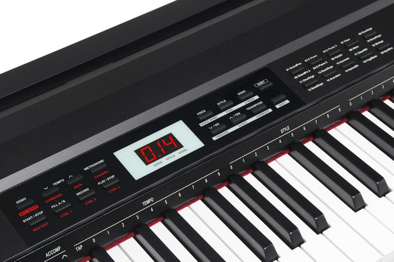 Classic Cantabile SP-150 BK Stagepiano SET inkl. Ständer (88 Soft-Touch Tasten, Anschlagdynamik, MID