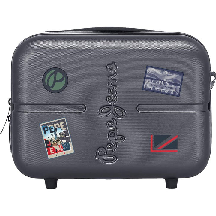Pepe Jeans Chest Kulturbeutel, anpassbar, mit Umhängetasche, Blau, 29 x 21 x 15 cm, starr, ABS 9,14