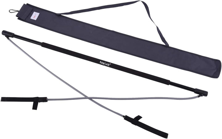 top vit Physio.Stick, Gymnastikstab mit Gummibänder zum Widerstandtraining mit Transporttasche 02: b