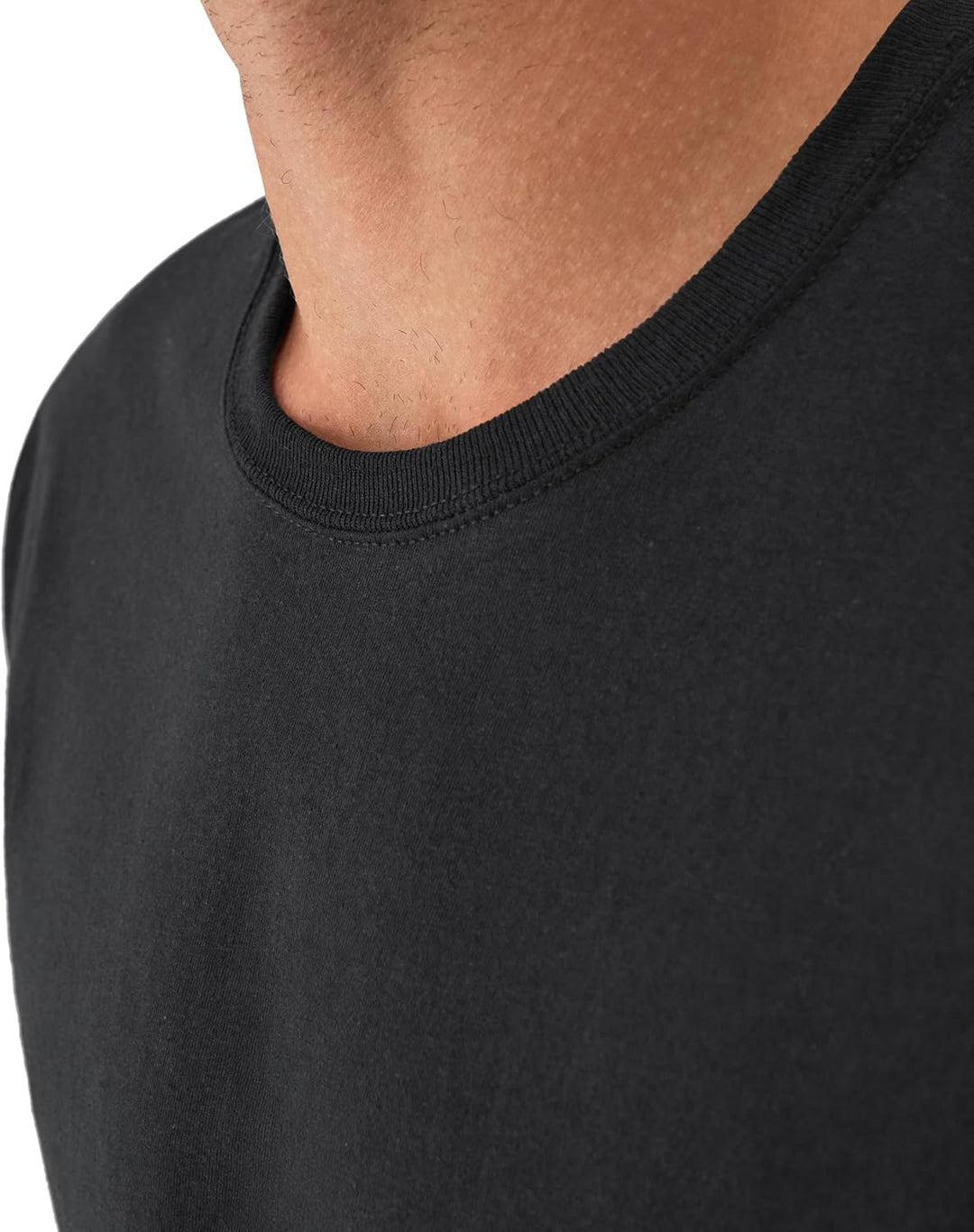 Hanes Men's Men's Cotton Undershirt, Moisture-Wicking Crew Tee Undershirts, Multi-Packs Available 2-