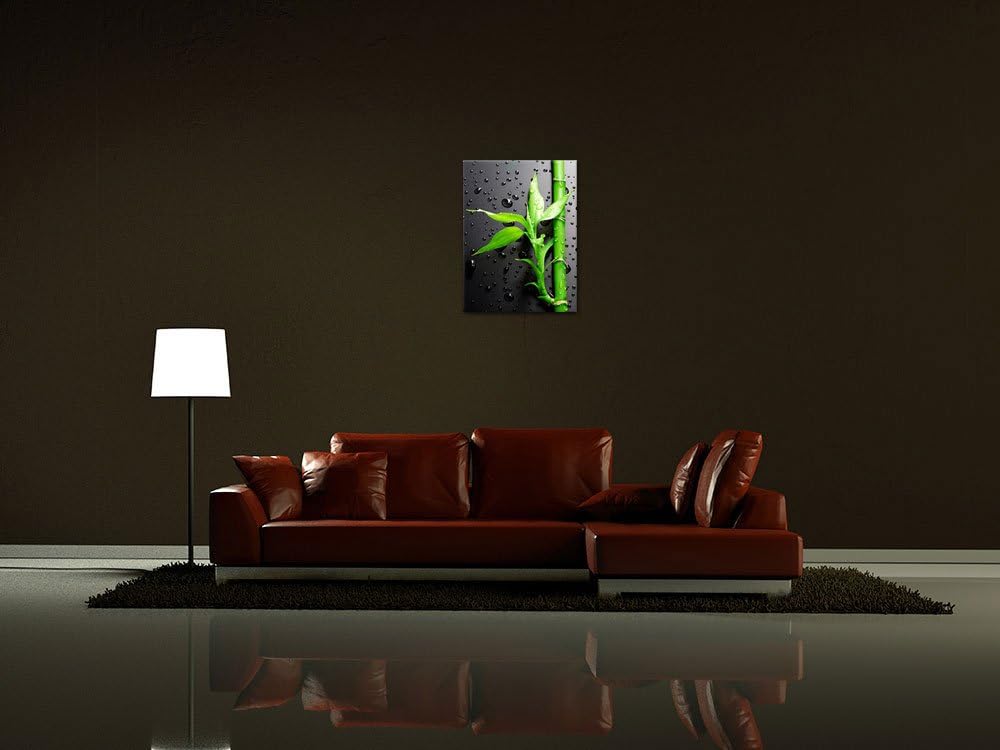 Bilderdepot24 Bild auf Leinwand | Frischer Bambus II in 50x60 cm als Wandbild | Wand-deko Dekoration