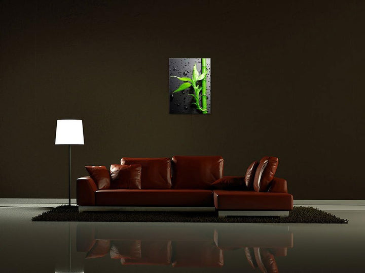 Bilderdepot24 Bild auf Leinwand | Frischer Bambus II in 50x60 cm als Wandbild | Wand-deko Dekoration