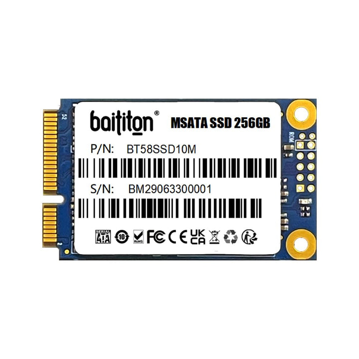 BAITITON MSATA III 256GB SSD Internal Solid State Drive 256GB MSATA, 256GB MSATA