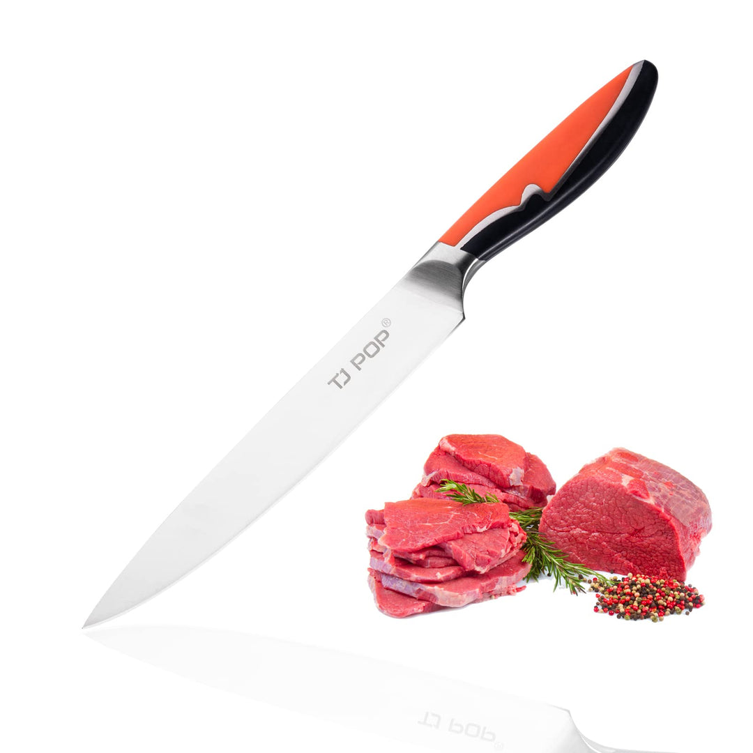 Fleischmesser Kochmesser, TJ POP Küchenmesser Profi Messer 20cm, Ultrascharfes Chefmesser Full Tang