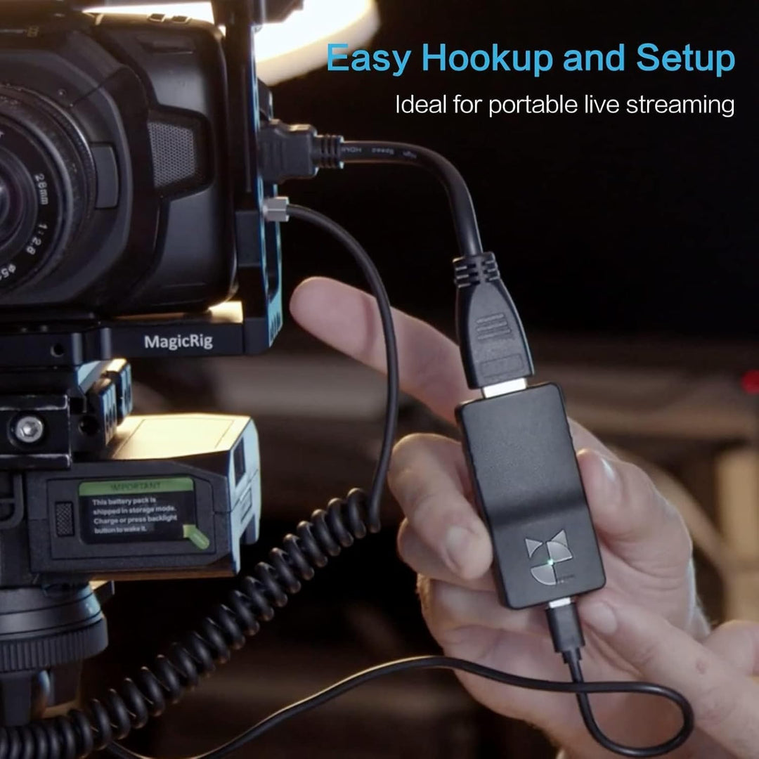 DDMALL 4K Live-Streaming-Encoder, drahtloser HDMI-SRT-Encoder, Live-Stream auf Facebook, Twitch, You