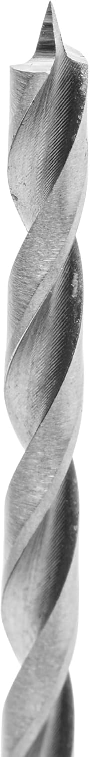 ENT 50403 Holzspiralbohrer Ø 3 mm im 5er-Pack, extra lang 150mm, HSS-G, mit Zentrierspitze und Vorsc