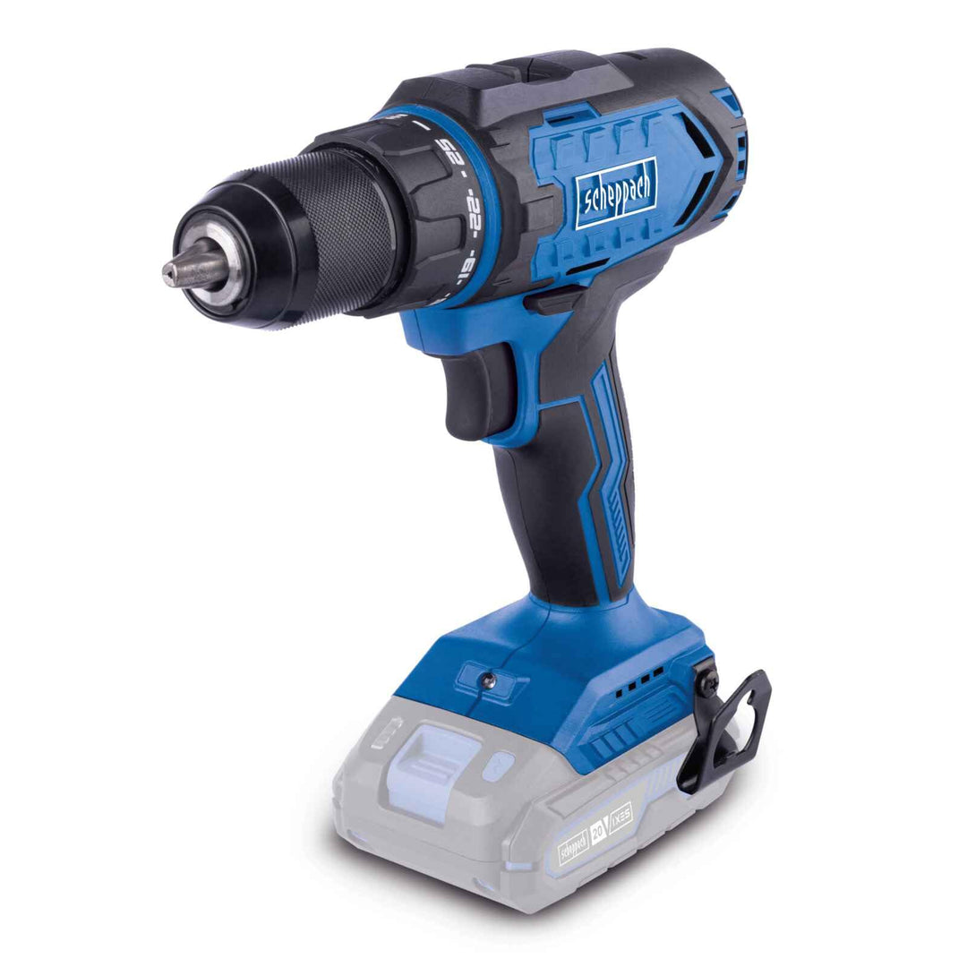 Scheppach Akku-Bohrschrauber C-DD45-X 20V Akkuschrauber | Drehmoment 45Nm | Bohrfutter 1,5-13mm | Dr