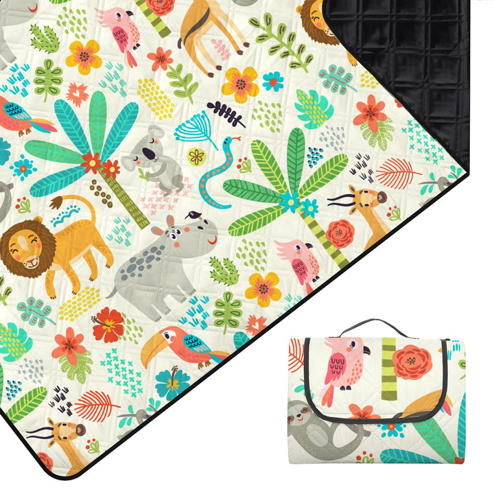 Extra gross Kinder Picknickdecke Wasserdicht 200 * 200cm, Strandmatte Campingdecke Gepolstert Faltba