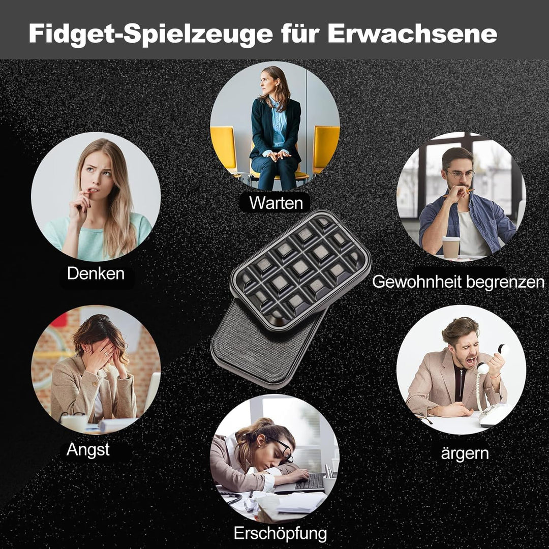 Vitoki Metall-Fidget-Slider für Erwachsene, magnetisches Fidget-Spielzeug mit All-Slide zur Linderun