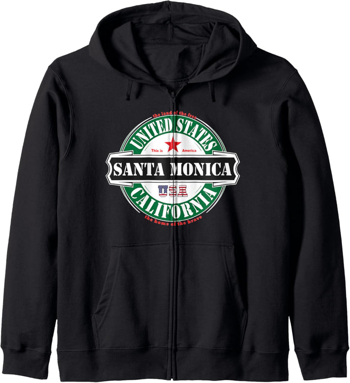 Santa Monica California USA United States Surfer Streetwear Kapuzenjacke