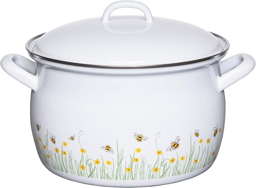 Riess, 0166-137, Fleischtopf mit Deckel, 20cm, 3.5L, LBH 27 x 22 x 19 cm, Gewicht 1.6 kg, COUNTRY- B