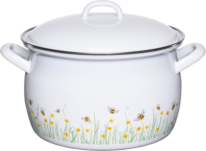 Riess, 0166-137, Fleischtopf mit Deckel, 20cm, 3.5L, LBH 27 x 22 x 19 cm, Gewicht 1.6 kg, COUNTRY- B