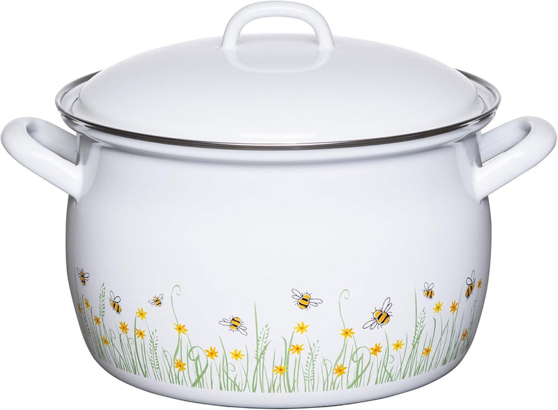 Riess, 0166-137, Fleischtopf mit Deckel, 20cm, 3.5L, LBH 27 x 22 x 19 cm, Gewicht 1.6 kg, COUNTRY- B