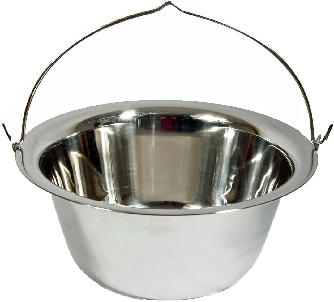 Ungarischer Gulaschkessel Topf Edelstahl Hordentopf Servierkessel Suppentopf 20 Liter