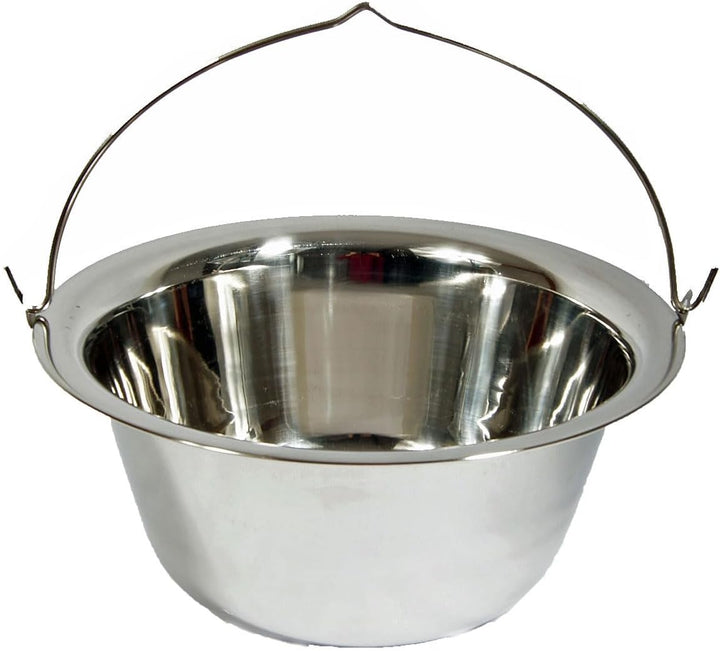 Ungarischer Gulaschkessel Topf Edelstahl Hordentopf Servierkessel Suppentopf 20 Liter