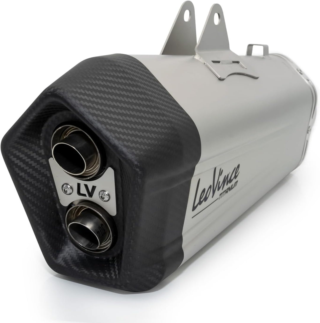 Endschalldämpfer/Auspuffanlage LeoVince SLIP-ON SBK LV-12, Titanium, Carbon Kappe, mit Zulassung für