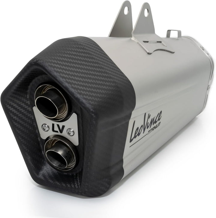 Endschalldämpfer/Auspuffanlage LeoVince SLIP-ON SBK LV-12, Titanium, Carbon Kappe, mit Zulassung für