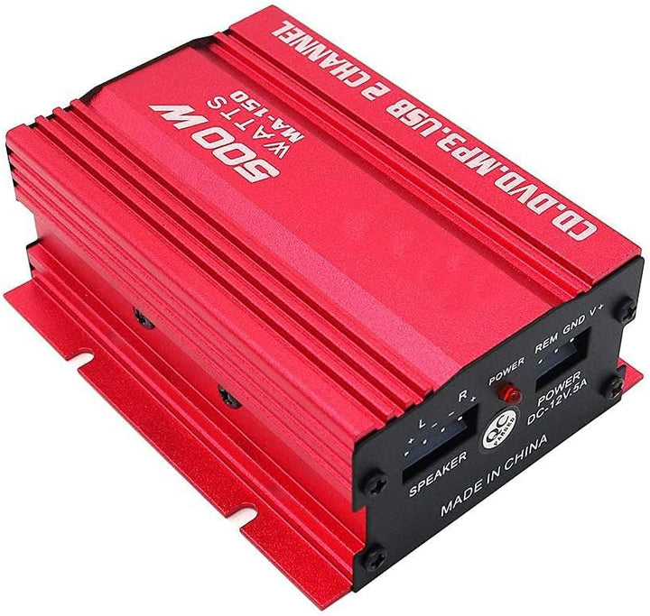 MA150 12V Mini 2CH HiFi-Stereo-Auto-Leistungsverstärker MP3-Audio-Lautsprecher mit USB
