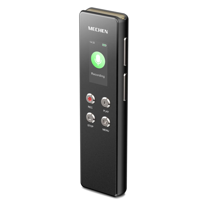 MECHEN V01 128GB Diktiergerät, Sprachrekorder VOR-Aufnahme, Passwortschutz, Automatische Rauschunter