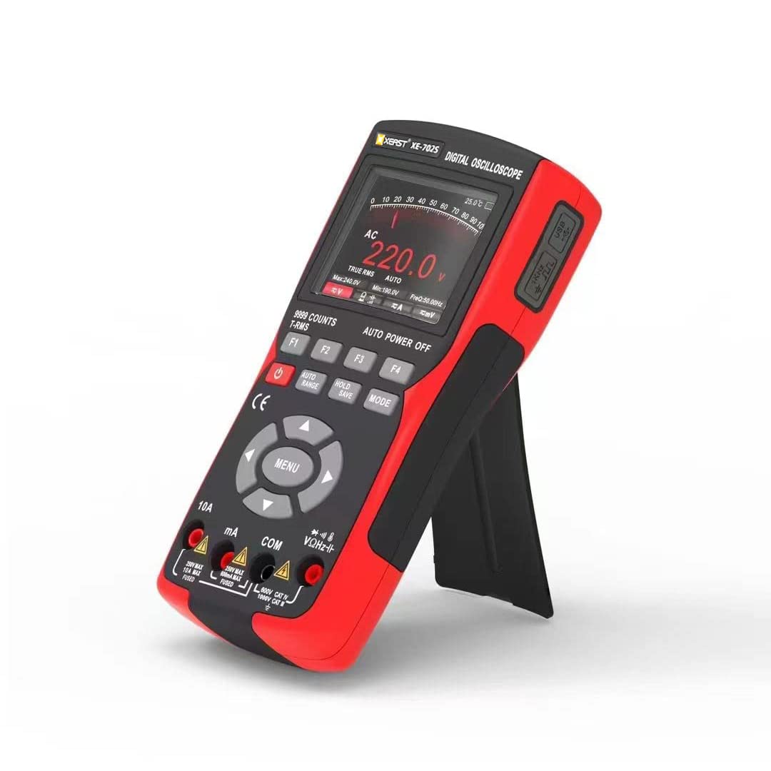 Handheld Oszilloskop, 9999 Counts Digital Multimeter, 3-in-1 Universal Tester, 10MHz Bandbreite 48MS