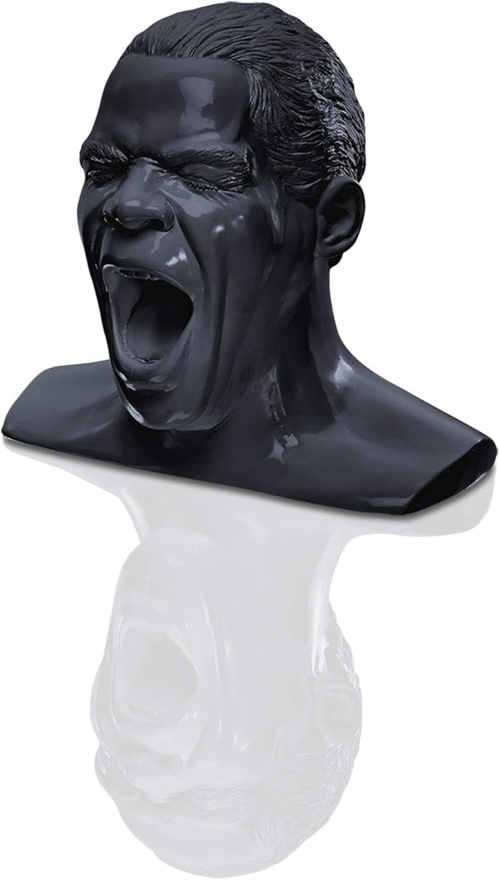 Oehlbach Kopfhörerständer Scream - Handmade, Kunstharz, Schwarz - kultiger Oehlbach-Kopf zur Aufbewa