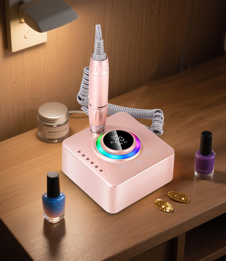 Elektrisch Nagelfräser, 45000RPM Professionelle Fräser für Gelnägel, Tragbare Elektrische Nagelfeile