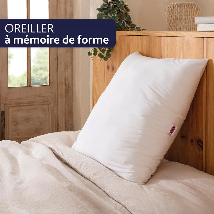 Dodo Suprelle Kissen aus Memory-Foam, 65 x 65 cm, Weiss
