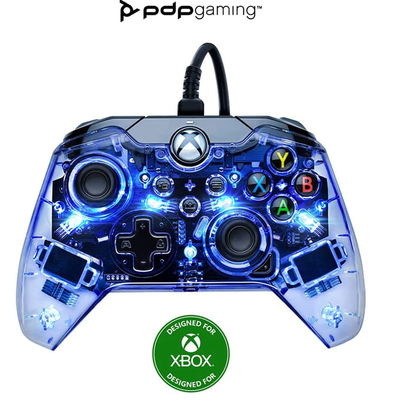 PDP Afterglow LED-Gamecontroller, kabelgebunden, RGB-Farblichter, USB-Anschluss, Audiosteuerung, Gam