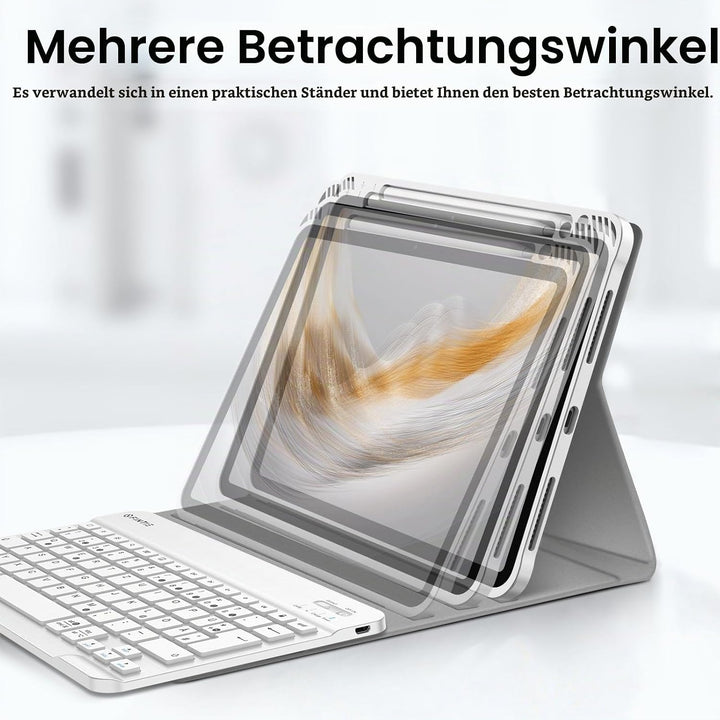 FINTIE Hülle mit Tastatur für iPad Air 11 Zoll M4/M3/M2 (2026/2025/2024), iPad Air 5./4. Gen 10,9 Zo