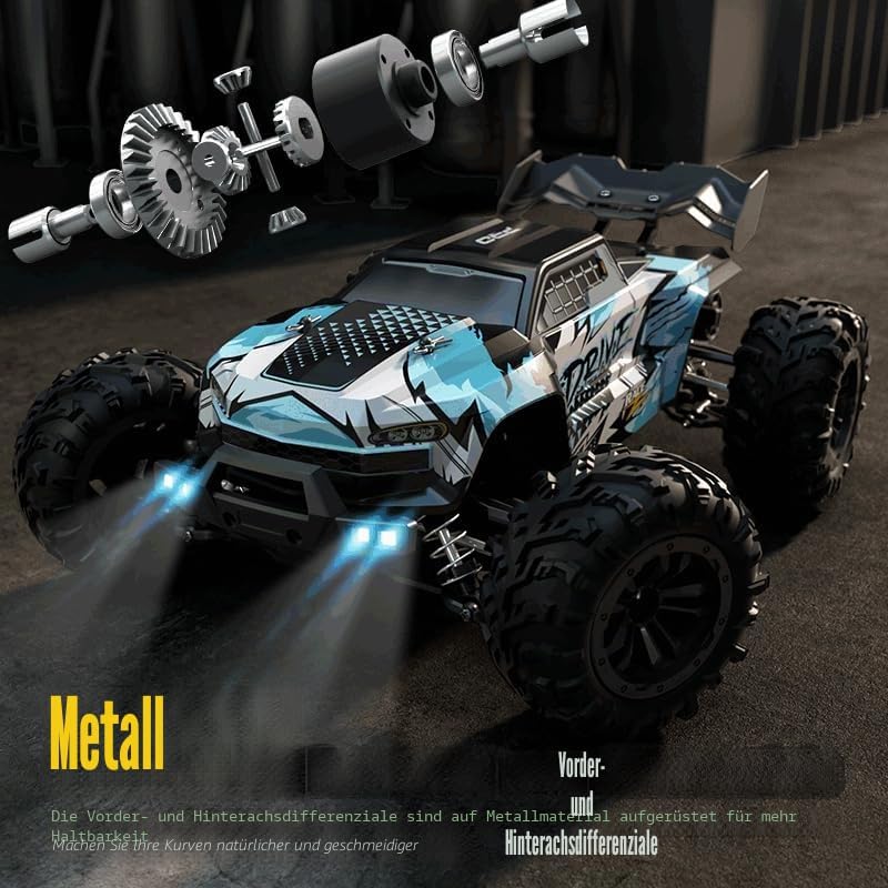 X-Verse 16101PRO 70KM/H Ferngesteuertes Auto Bürstenloser, 1:16 RC Auto Hohe Geländewagen Offroad Re