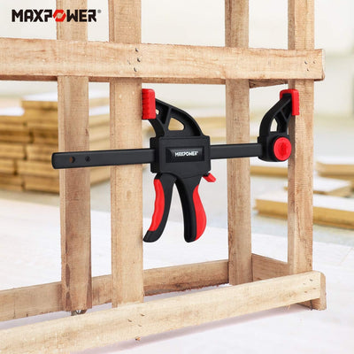 MAXPOWER 4 Stück Schnellspannzwinge 600mm Setstark und Robust Einhandzwinge 600mm set für die Holzbe