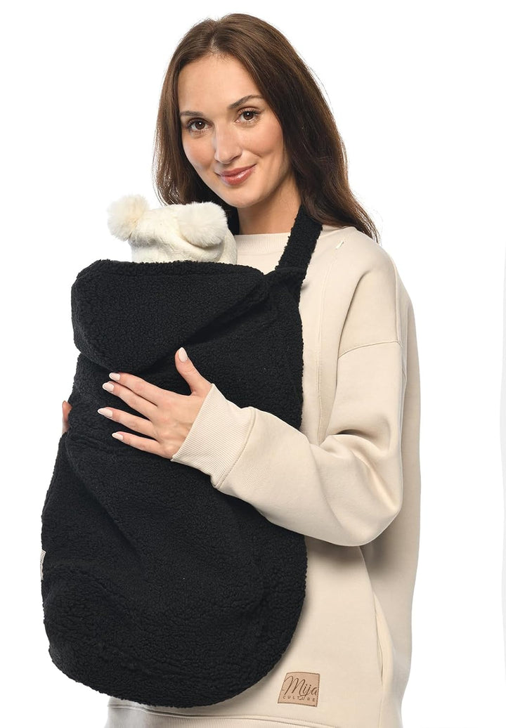 MijaCulture Tragecover M025 TEDDY – Universaler Bezug für Babytrage, Tragetuch &amp; Cape, Warmes Cover