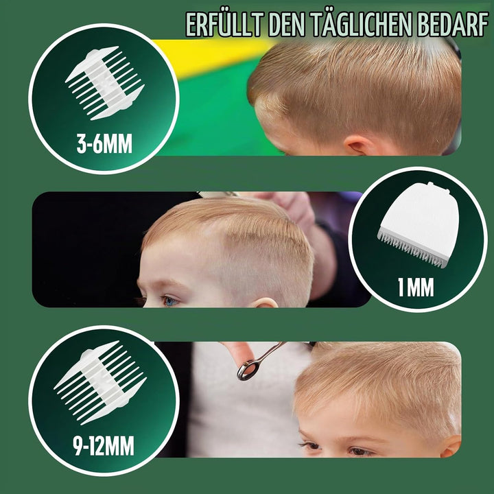 ENSSU Baby-Haarschneider, kabelloser Haarschneider für Kinder mit LED-Anzeige, Baby-Haarschneideset