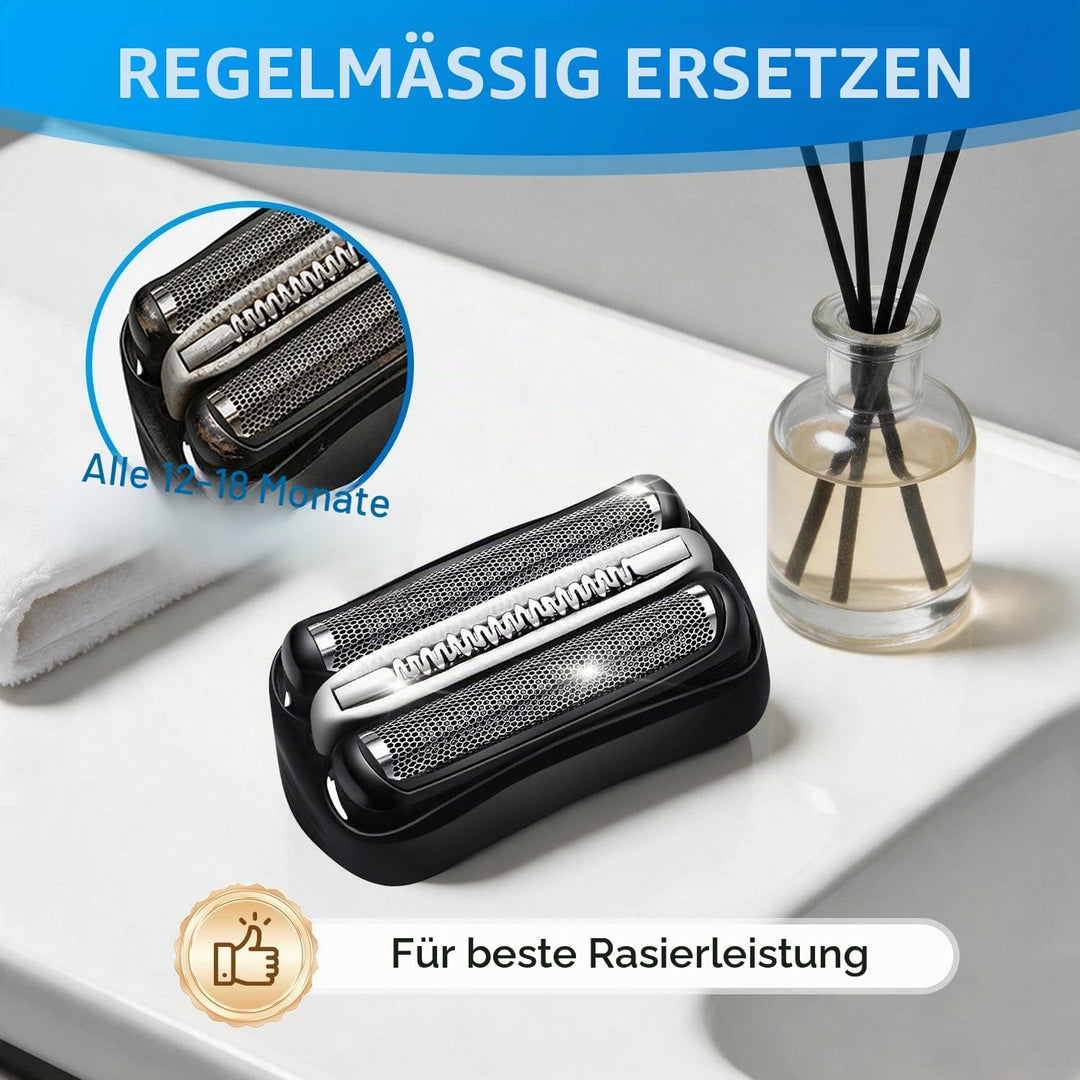 2 Stück 32B Scherkopf Ersatz Kompatibel mit Braun Series 3 - Rasierer 3000s 3010s 3040s 3050cc 300s