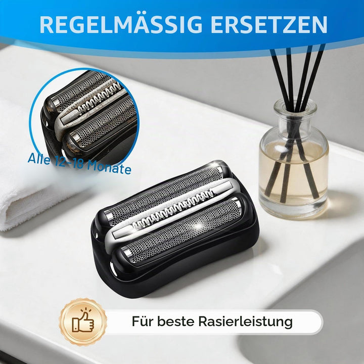 2 Stück 32B Scherkopf Ersatz Kompatibel mit Braun Series 3 - Rasierer 3000s 3010s 3040s 3050cc 300s