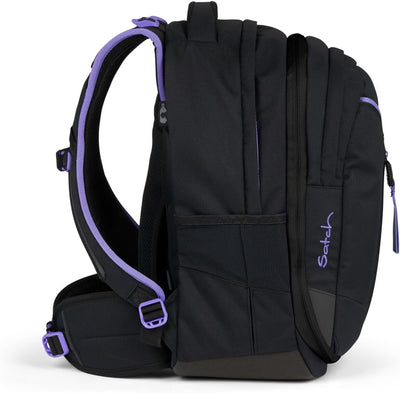 satch Match Schulrucksack Set 3tlg. inkl. Schlamperbox und Sportbeutel Purple Phantom, Purple Phanto