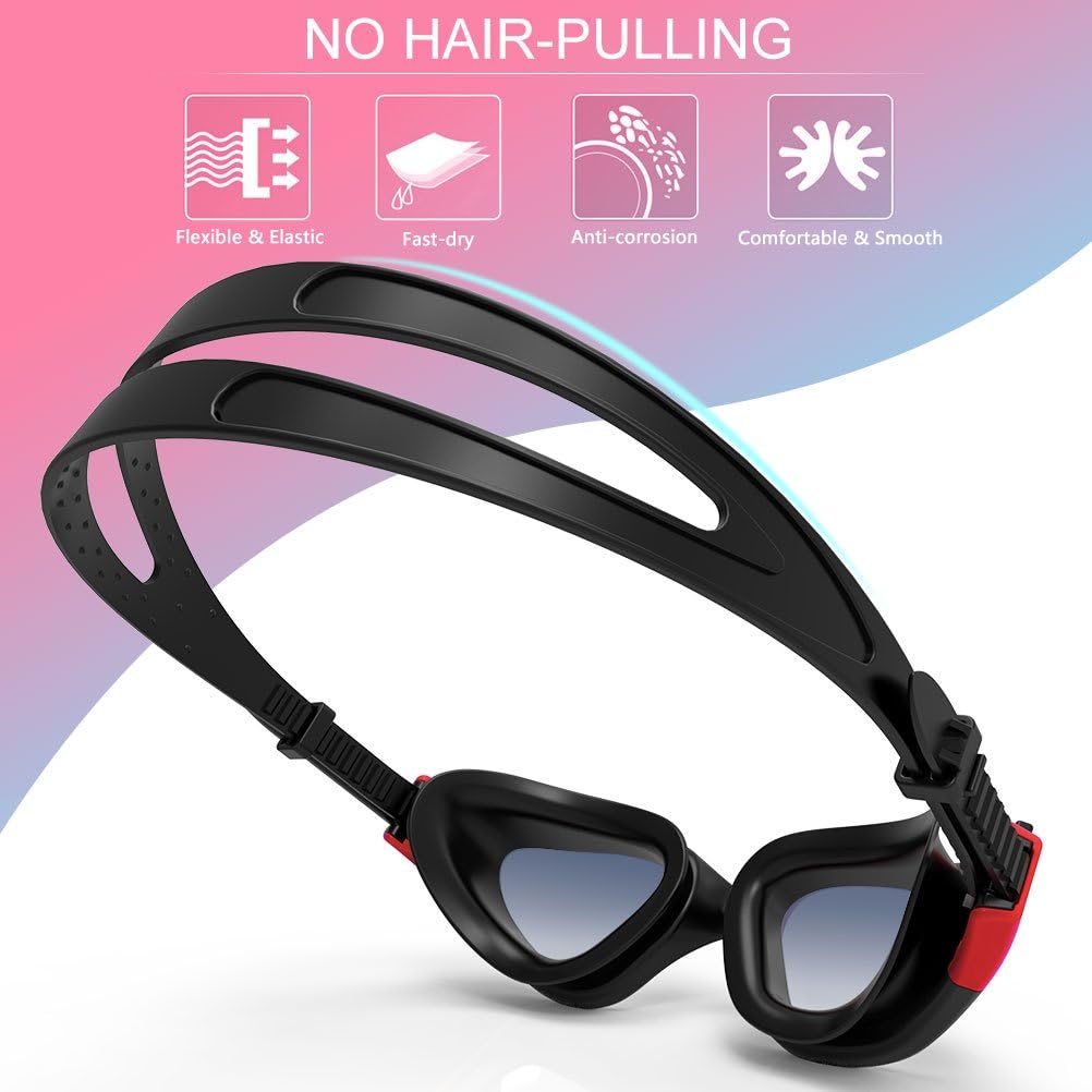 ZIONOR G1 - Polarisierte Schwimmbrille für Unisex und Erwachsene und Damen, beschlagfrei, 100% UV-Sc
