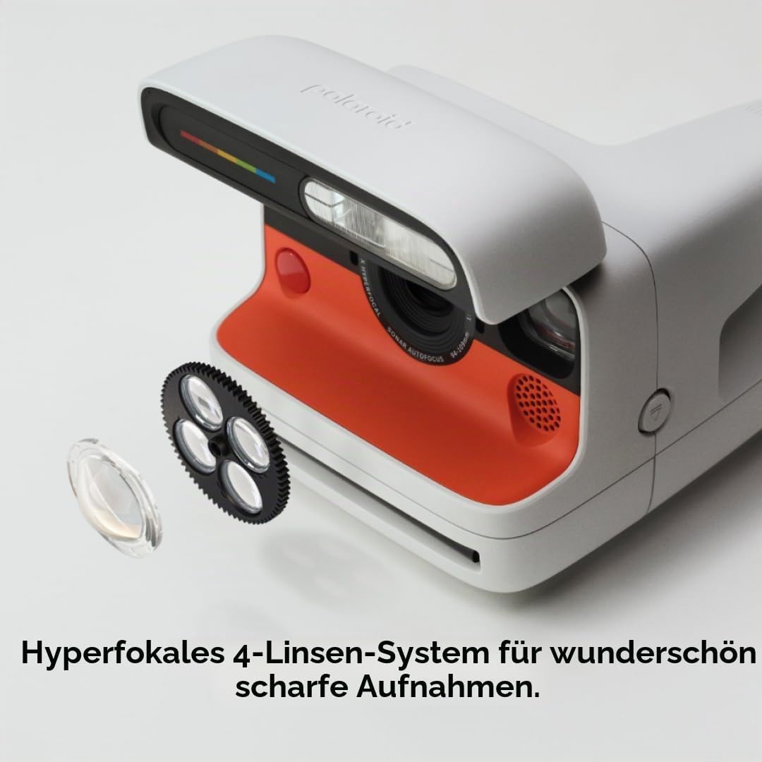 Polaroid FLIP - Sofortbildkamera Weiss mit Farbfilm-Set (16 Fotos) White, White