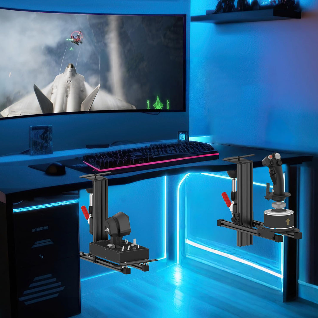 2-Set Die Tischhalterung für die Flight Sim Spiel Joystick, Drossel und Hotas Systeme kompatibel mit