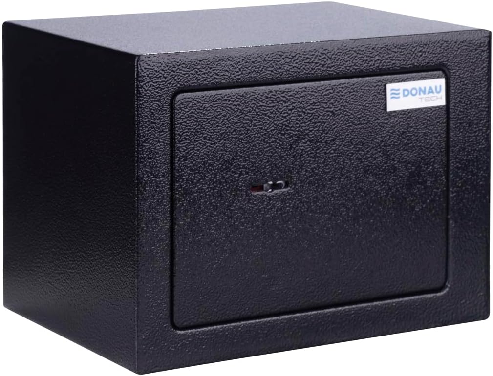 DONAU TECH Tresor Möbeltresor 4,6 L / 23 x 17 x 17 cm/Manuell Safe Möbeltresor/Safe Geldschrank Bode