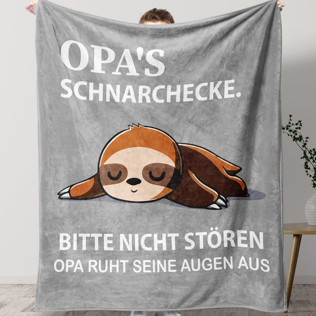 KAAYEE Vatertagsgeschenk Opa, Kuscheldecke Opa Geschenk zum Vatertag Geburtstag Valentinstag, Geburt