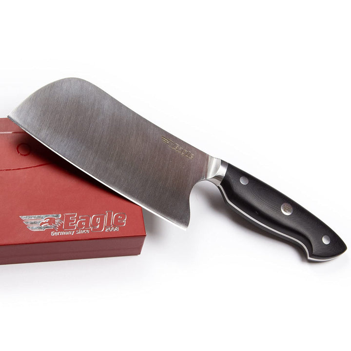 Eagle U-Grip - Chinesisches Kochmesser 16 cm - Deutscher Messerstahl 1.4116 / Heftschalen: G10 schwa