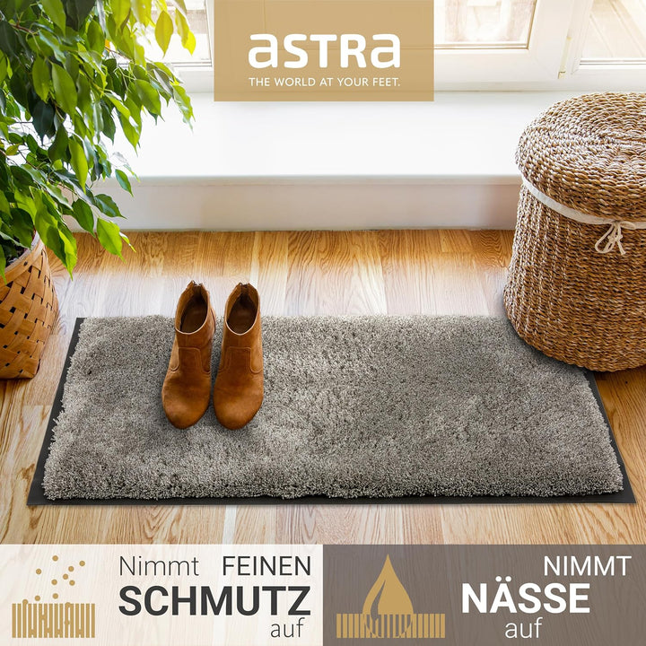Astra Fussmatte innen rutschfest - Schmutzfangmatte super weich - Läufer Flur waschbar per Hand - Tü