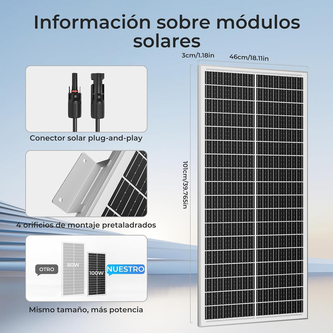 18BB Solarpanel, N-Type 12 V Solarmodul, 25% Hocheffiziente Monokristalline PV-Module, IP68-Wasserdi