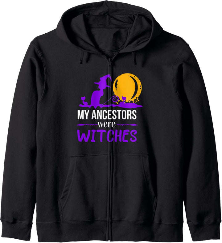 Meine Vorfahren waren Witches Witchcraft Cat Lover Funny Kapuzenjacke