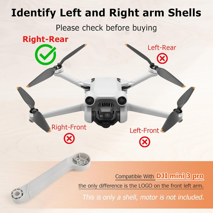 Ersatz Arm Reparatur Teile für mini 3 pro Arm Shell Ersatzteile für DJI mini 3 pro Arm Ersatzteile f